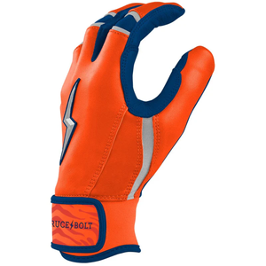 Guantes de Bateo de Manga Corta Serie Original BRUCE BOLT - Azul Marino/Naranja con Multicolor - Product Image 5