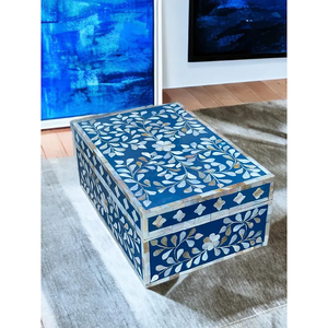 Boîte d'emballage de bijoux en incrustation d'os de qualité supérieure avec une finition décorative de qualité supérieure Nouvelle arrivée Boîte en incrustation d'os faite à la main de qualité supérieure - Product Image 6