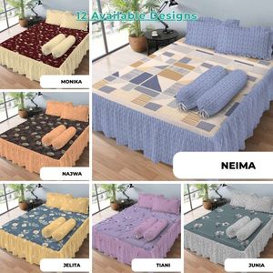 High Quality Microfiber Ruffle Bed <b>Sheet</b> Set 180x200cm Hi-Breath Soft Cooling Quick <b>Dry</b> Bedding Set - Product Image 4