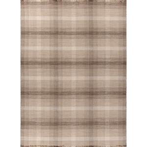 พรมทอมือขนาดใหญ่สีเบจและสีน้ำตาล รุ่น Phwl-268 สำหรับห้องนั่งเล่น ห้องโถง ทางเดิน พรมรูปสี่เหลี่ยมผืนผ้า พรมปอกระเจาใหม่ - Product Image 1