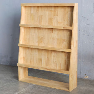 Bibliothèque en bois de caoutchouc naturel KGS013 pour chambre et maternelle – Élégante et durable - Product Image 3
