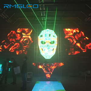 Tùy chỉnh hình thanh giải trí đêm treo màn hình Led năng động bằng mắt thường 3D Mặt LED hiển thị quảng cáo kỹ thuật số Biển Phương tiện truyền thông - Product Image 4