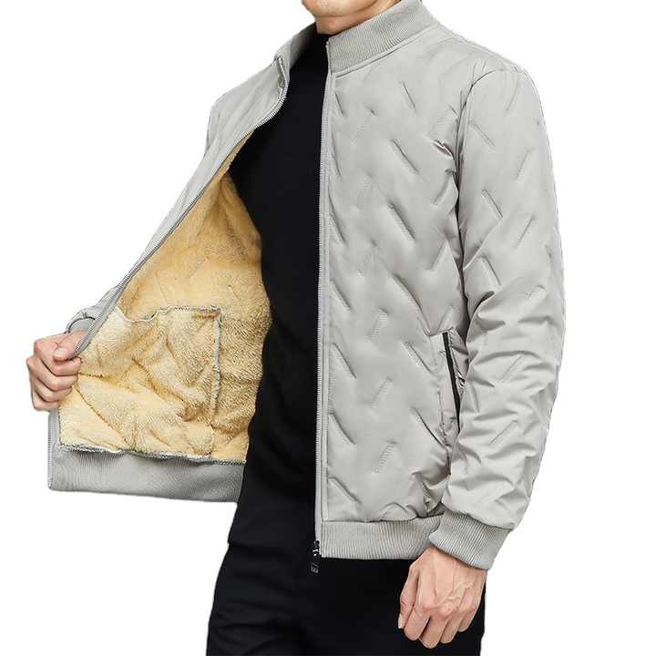 Men's High Quality Slimming Puffer Jacket Custom Light Cotton Winter Bomber with Zipper Closure Casual Style Warm and Stylish
