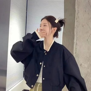 Nouvelles vestes Letterman surdimensionnées pour femmes Veste universitaire tendance OEM personnalisée Vente en gros Fabricant de veste universitaire pour femme - Product Image 1