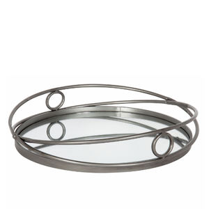 Plateau de service en métal doré avec poignée en forme de rectangle pour la maison et l'hôtel Plateaux de service pour aliments et boissons de table - Product Image 6