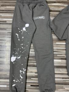 Custom 100% Cotton Men's Casual Tracksuit Set Printed Jogging Hoodie with Cargo <b>Pants</b> Plus Size Winter Personalized Blank Design - Product Image 5