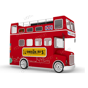 Tren Eléctrico sin Rieles <span class=keywords><strong>de</strong></span> Alta Calidad Tipo Autobús <span class=keywords><strong>de</strong></span> Londres para Parques <span class=keywords><strong>de</strong></span> Atracciones, Capacidad para 24 Personas, Certificado CE, Edades 8+ - Product Image 2