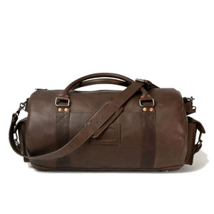 Venta en Línea, Bolsas de Viaje Plegables de Cuero Genuino, las Más Vendidas, con Forro de Poliéster, Cierre de Cremallera, Estilo Único, Unisex, al por Mayor - Product Image 1