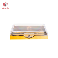 Boîte d'emballage pour cils vide en plastique GPPS, forme rectangulaire légère, couvercle transparent, haute qualité, OEM/ODM, logo personnalisé, plateau à cils