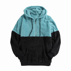 Sweats à capuche en sherpa de haute qualité 100% coton Automne meilleure fabrication logo personnalisé nouveau design meilleurs sweats à capuche en sherpa - Product Image 5