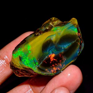 มหัศจรรย์ไฟหลายจุดโอปอลเอธิโอเปียธรรมชาติสีไฟอัญมณีหลวมสำหรับทำเครื่องประดับเงินผู้หญิงขายส่ง - Product Image 2