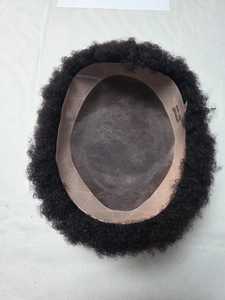 Peluca de Cabello Humano Indio 100%, Estilo Afro, con Ondas Sueltas y Profundas, Resistente al Agua, Base Mono BD - Product Image 6