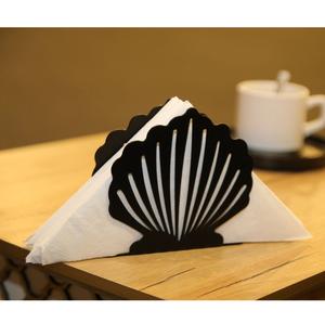 Porte-serviettes en métal forgé, finition noire, élégant, pour la maison et la table à manger, décoratif, fait à la main - Product Image 5