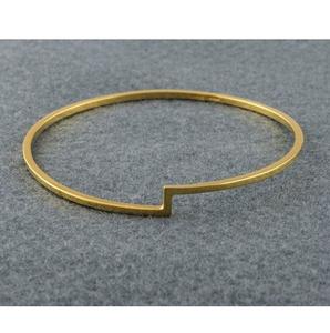 Brazalete de metal hecho a mano, joyería china de diseño moderno para mujer, estilo étnico nupcial bohemio, proveedor mayorista para el mercado de la India. - Product Image 2