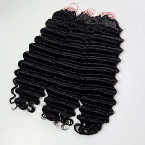 Extensions de cheveux naturels ondulés en crochet, cheveux humains, extensions de plumes, boucles souples et rebondissantes, légères - Product Image 3
