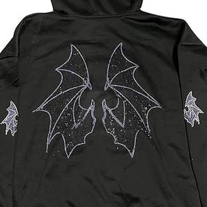 Cheap Price OEM Service Men Clothing Plus Size <b>Rhinestone</b> <b>Hoodies</b> Custom Made Design Men <b>Rhinestone</b> <b>Hoodies</b> - Product Image 6