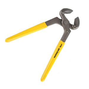 Pince à sabots multifonctionnelle en acier inoxydable réutilisable de 7 pouces, outil de maréchal-ferrant robuste, poignée en plastique, pince à sabots pour - Product Image 4