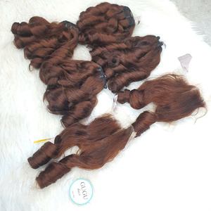 Venta caliente SDD 12A cutícula cruda alineada vendedores de cabello vietnamita huevo rizado pelucas de cabello humano hinchable - Product Image 2