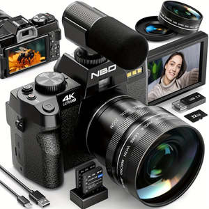 Appareil photo numérique NBD 48MP pour la photographie, autofocus 4K, vlogging, zoom 16X, contrôle WiFi/application, zoom optique 10X, capteur d'image CMOS - Product Image 4