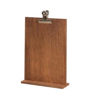 Tablero de madera a granel, tablero de escritura, Portapapeles de papel, tablero de menú, presentadores de verificación, Portapapeles de madera maciza con Clip de mariposa plateada - Product Image 6