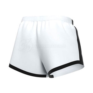 Shorts de course respirants de haute qualité pour femmes, décorés d'un nœud, style hivernal, prix bas, teinture unie, taille élastique, personnalisés - Product Image 5