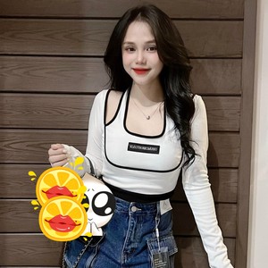 Women's <b>Summer</b> Breathable Short Sleeve <b>T</b>-<b>Shirt</b> Customized Packaging Made Vietnam Asymmetrical Collar Spandex Linen Casual Wear - Product Image 2