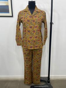 Hand Block Print Pajamas Floral Pure Cotton Pj's Pajamas Set Indian Cotton Night Wear Soft Cotton Night Suit Gift for Her - Product Image 4
