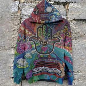 Sweats à capuche surdimensionnés hommes femmes sweat à capuche graphique d'hiver pour femmes à manches longues peinture à l'huile impression 3d Streetwear sweat à capuche Homme 2024 mâle - Product Image 4