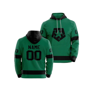 Men's Casual Ice Hockey Pullover <b>Hoodie</b> Sets High Quality Sublimated Embroidery with OEM Team Name and Custom Design - Product Image 4