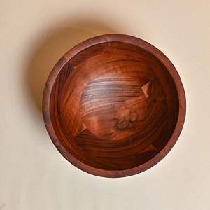 Bols de service en bois faits à la main, finition naturelle, écologiques, couleur personnalisée, vaisselle AE, saladier, bols décoratifs - Product Image 2