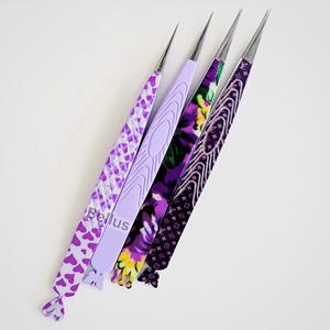 Pince à cils en acier inoxydable à pointe en fibre d'argent de marque privée en gros pince à épiler à usage professionnel - Product Image 2