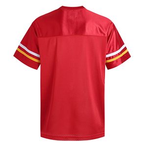 เสื้อฟุตบอลพิมพ์หมายเลขและโลโก้ตามสั่ง สำหรับกิจกรรมกีฬาทีมและชุดฟุตบอลโรงเรียน - Product Image 2