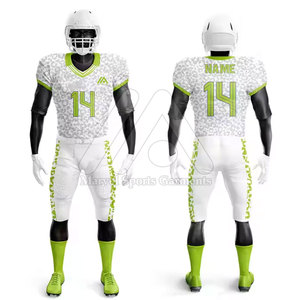 Wholesale Custom Designed American Football Uniform Kit Breathable Quick Dry Short Sleeve 100% Polyester for Adult Men's Teams - Product Image 4