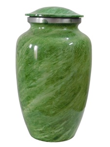 Urnes funéraires en aluminium de qualité supérieure pour adultes, couleur grise, avec autocollant drapeau américain pour cendres humaines - Product Image 4