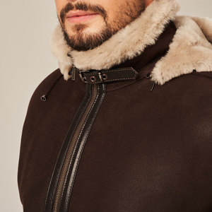 Chaqueta de Invierno Personalizada de Cuero Vacuno de Alta Gama, Transpirable y Ecológica con Cierre de Cremallera para Hombre, Uso en Exteriores - Product Image 6