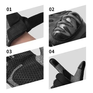 ถุงมือฟิตเนสหนังแท้สำหรับทุกเพศถุงมือขี่จักรยานกีฬาแข่งรถมอเตอร์ไซด์ออกแบบโลโก้ได้ตามที่ต้องการ - Product Image 4