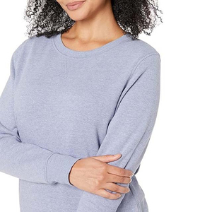 Sudadera de mujer personalizada, Jersey de algodón de gran tamaño con estampado de abullonado, capucha y bordado 3D para ropa de invierno de Overseas Sports - Product Image 3