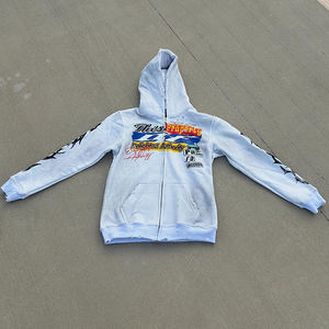 Sudadera con Capucha Personalizada para Mujer, Estilo Urbano, Lavado Ácido, Poliéster/Algodón, Forro Polar, Cierre de Cremallera, Impresión Serigrafiada, Ecológica, Secado Rápido - Product Image 1