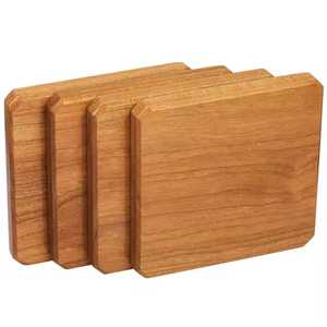 Posavasos Cuadrados de Madera Ecológicos Clásicos para Cocina y Restaurantes a Precio de Mayoreo por Crescent Crafts - Product Image 1