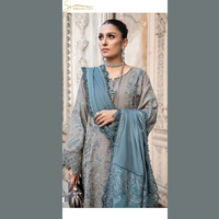 Collezione Maria.B per Eid Hit Code Chiffon roba Dupattas ricamato con abito abbellimenti