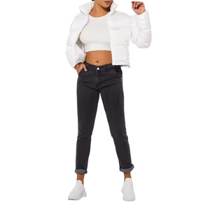 Winter Cotton <b>Women</b> <b>Jackets</b> Clothing Manufacturers Crop Tops Coat Bubble Ladies <b>Cropped</b> <b>Puffer</b> <b>Jackets</b> Custom logo - Product Image 2