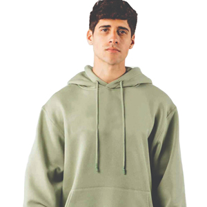Sudadera con capucha de mezcla de algodón 100% personalizada del fabricante para hombre logotipo bordado de tela francesa con forro polar de gran tamaño para la temporada de invierno - Product Image 4