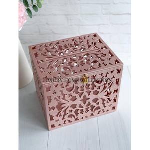 Ensemble de 2 boîtes de rangement de cartes de mariage antiques en métal et en verre de taille différente, boîte de cartes de bureau en métal de forme personnalisée de la meilleure qualité - Product Image 5