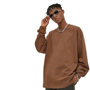 Venta al por mayor de alta calidad de moda Otoño sudadera vintage ácido lavado unisex sudadera Diseño de cuello redondo personalizar DDP Envío - Product Image 6