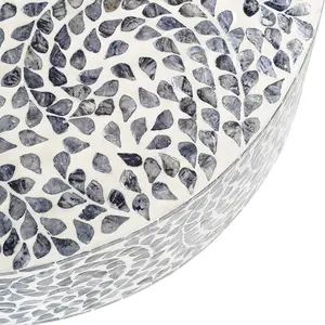 Nouveaux produits : Table basse ovale moderne en nacre, design OEM, personnalisable, fabriquée à la main, mobilier de maison, directement de l'usine du Vietnam - Product Image 6