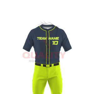 Conjunto de uniforme de béisbol Personalizado incluye Jersey y pantalones de impresión por sublimación tela transpirable ajuste cómodo ideal para la escuela - Product Image 6