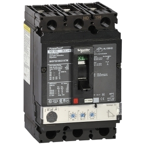 Interruttore Automatico Multistandard Schneider Electric NHDF36150U31XTW PowerPact H-Frame 150A 25KA con Unità di Disarmo Micrologic 3.0 - Product Image 1