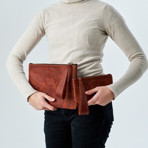 Wholesale Durable Genuine Leather Custom Logo <b>Travel</b> Makeup <b>Bag</b> Pouch Organizer <b>Cosmetic</b> <b>Bags</b> LCB-0018 - Product Image 5