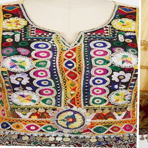 Vestido Afgano Kuchi de Alta Calidad, Hecho a Mano, de Chifón, Largo hasta el Suelo, con Diseño Tribal, para Mujer, Atuendo Cultural Tradicional - Product Image 5