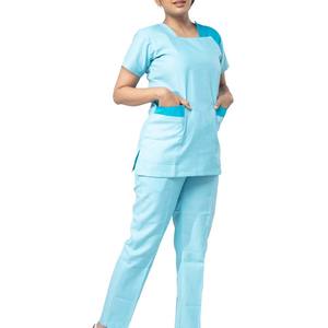 Uniformes de hospital, conjuntos de uniformes de enfermería Unisex, monos de manga corta a la moda, conjuntos de uniformes de enfermera, tela de lona de alta calidad - Product Image 2